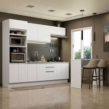 Complete Modular Integrated Kitchen Madesa Glamy 315cm Bb 02 - White - View 1