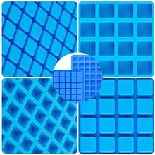126-Cavity Square Silicone Candy Molds For Chocolate, Gummy, Jelly Candies - Multicolor - View 4