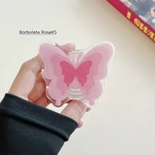 1 Piece Dream Butterfly Airbag Mobile Phone Holder, Personalized And Creative Acrylic Stand, Suitable For Pasting On The Back Of The Phone Case - 蝴蝶 - 查看 3