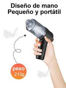 Aspiradora de mano recargable inalámbrica, Soplador de aire con fuerte succión, aspiradoras portátiles de alta potencia para viajes en el hogar,Filtro lavable, aspira y sopla aire,con fuerte succión para la limpieza del hogar, el coche y el escritorio.