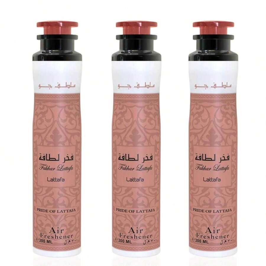 Lattafa Pack Of 3 Fakhar Air Freshener 300ML Home Fragrance