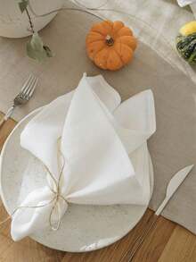 1/6/10/30pcs Linen Napkins Placemats, Farmhouse Style Dining Mats, French Country Decor For Restaurant, Dining Table - Multicolor - View 4