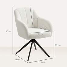 Chaise de bureau - Blanc - Voir 7