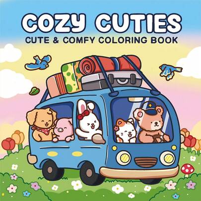 Cozy Cuties: Sách tô màu dễ thương và thoải mái dành cho người lớn và thanh thiếu niên, lý tưởng để thư giãn trong không gian thoải mái (Tô màu thoải mái). Giải tỏa cảm xúc, giảm lo âu, quà tặng tuyệt vời cho các ngày lễ và dịp đặc biệt, quà tặng Giáng sinh cho bé gái và bé trai, thanh thiếu niên, trẻ em, sách tô màu, dụng cụ vẽ