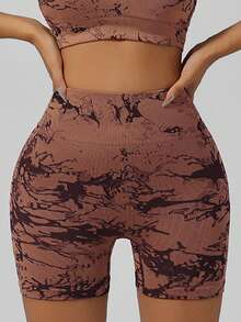 Women's Padded Yoga Tank Top & High Waist Butt Lifting Compression Shorts Set, Sports Bra Underwear