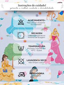 Single/Double Bedspread 3 Pieces Double-Sided Children's Quilt Original Disney Cotton Super Soft - 神奇公主 - 查看 7