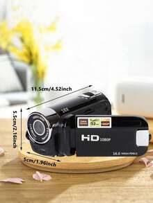 Latest 270° LED Flip Screen Camera: 16x Zoom, 1080P, 2.7" Display, HD Wide Angle. Perfect For Outdoor Shooting, Takes Photos, Uploads To Phone, Camera & Camcorder Combo - Camcorders + Data Cable - View 6