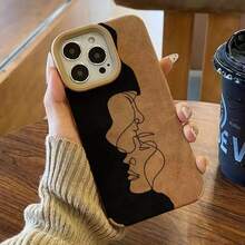 Funda para phone 14 Pro, 16 Plus, 12 y X con diseño de líneas. Compatible con phone 14 Pro, 16 Plus y 12. 11 15 13 XS. Color café. Suave y sencillo. - Colores mixtos 1 - Ver 6