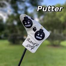 Devil Bomb Golf Club Cover Head Cover Protective Cover 135 Fairway Wooden Chicken Leg Stick Cover Pusher Cover - White - View 9