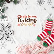 Custom Baking Crew, Matching Family Shirts, Day Baking Shirt, Cistmas Shirts, Matching Cistmas Shirts, Family Matching Crew Shirts - White 08 - View 1