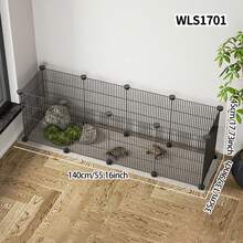 Pet Fence Turtle Anti-Escape Net, No Drilling Required, Removable Balcony Tortoise Enclosure Barrier Fence - Multicolor - View 7