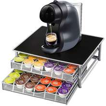2 Tier Coffee Pod Holder 72 Capsules Storage Drawer For  Capsules - Multicolor - View 1