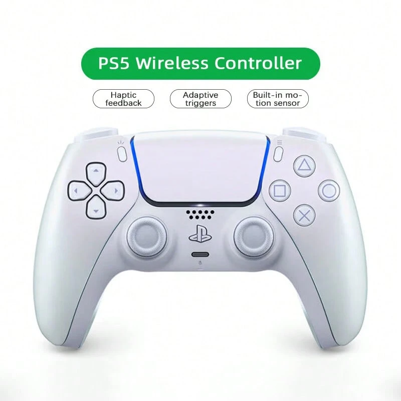 PlayStation Bộ điều khiển không dây PS5 DualSense – Phản hồi xúc giác đắm chìm, thiết kế tương lai, tương thích với PC và PS5 – Lựa chọn tốt nhất cho thiết bị chơi game năng lượng cao - Màu trắng ngọc trai tinh khiết - Xem 1