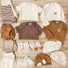 18-Piece Boho Baby Layette Kit, Winter, Autumn, Summer, Economical And Comfortable, Newborn - Phong cách Boho - Xem 1
