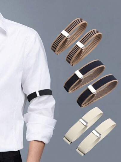 1pc Women's And Men's Armbands/Bracelets, 12.6 Inches Long And 0.78 Inches Wide, Are Shirt Sleeve Bands, Elastic Arm Straps, Cuff Bands, Shirt Sleeve Holders, Bartender Arm Bands, Sleeve Straps, Suit Sleeve Ties, And Arm Straps. Arm Warmers Autumn Outfits Halloween Costumes Black Arm Sleeve Gifts For Men