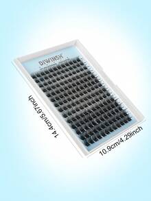 168 racimos de pestañas postizas estilo wispy, pestañas individuales D Curl de 10-14 mm de longitud mixta, cómodas de usar, adecuadas para principiantes, naturales y encantadoras, estilo muñeca y ojo de gato, reutilizables.