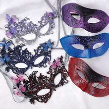 Couple Masquerade Masks Set - 2 Pcs Mysterious Lace Mask Vintage Antique Eyemasks For Men Women Mardi Gras Prom Ball,12709335 - Màu tím - Xem 8