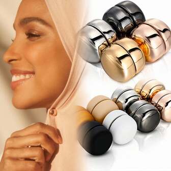 8/12 Pairs Premium Headscarf Magnetic Clasps, Versatile Headscarf Magnets, Choose Your Favorite Styles