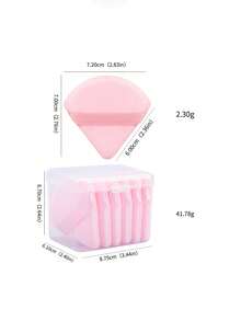 Triangle Makeup Powder Puff, Fragrance-Free Cosmetic Applicator With Soft Bristles For Setting Powder, Blush, Eyeshadow - Professional And Daily Use, Compact Design, Smooth Texture, Beauty Enthusiasts, High-Quality Bristles, Beauty Tool,Makeup,Cheap,Room Decor,Vanity,Travel,Bedroom,Makeup Accessories,Puff,Makeup Blender,Powder Puff,Makeup Sponge
