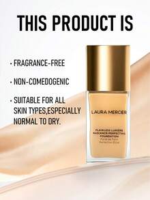 Laura Mercier 无瑕光采粉底液 #2N1 腰果色 30ml/1 盎司 - | 15 小时持久保湿配方，打造透亮肤色 | 中度至高度遮瑕，自然光泽妆效 | 透气配方，提升肌肤光泽，遮盖瑕疵 | 蕴含维生素 C，提亮肤色，改善肤质 | 不致粉刺，适合所有肤质 - 2N1 Cashew - 查看 5