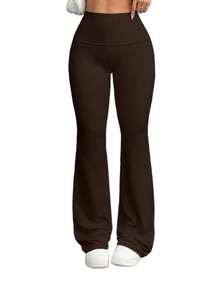 Plus Size 3-Piece Pants Set - Women High-Waisted Leggings With Comfort Fit For Fall, Solid Color Activewear For Yoga, Home & Gym Fall Outfits For Women - 彩色 - 查看 9