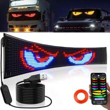 Flexible Wireless LED Matrix Panel Logo With USB Power, Application Control, And Remote Control - Suitable For Multi-Color Programmable Lighting In Homes, Shops, Hotels, And Holiday Decorations - Easy To Install And Durable Design - LED Screen - View 10