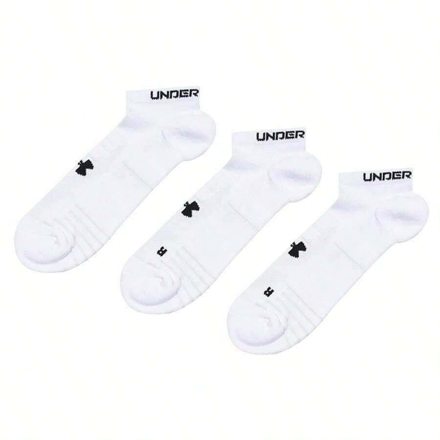 Under Armour Men's Women's Ankle Sports Socks, Casual Everyday Socks, Outdoor Travel Socks, Fitness Training Sports Socks 25510205-100 - White - View 1