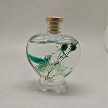 200ml Heart-Shaped Reed Diffuser - Embedded Dried Blooms, Thoughtful Gift For Home Office Use.