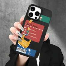 Funda protectora para phone con diseño de etiqueta de color y orificios grandes. Compatible con phone 16 Pro Max, 16, 15 Pro, 14, 14 Plus/14 Pro Max, 13, 13 Pro, 12 Pro, 11/11 Pro. Regalos para cumpleaños y fiestas. - Blanco - Ver 4