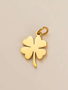 1件金色时尚不锈钢蘑菇心形网球十字羽毛锆石吊坠，18k镀金，适用于DIY珠宝、项链、手链配件、耳环、钥匙扣、包包配件、女士珠宝配件、钱包配件、吊坠、DIY配件、女士珠宝礼物，适合作为送给妻子、母亲和女朋友的个性化吊坠。 - 金色 - 查看 22