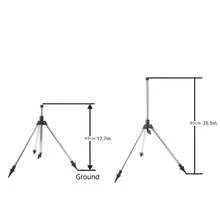 1pc Adjustable Height Heavy-Duty Stainless Steel Tripod Base With Zinc Alloy DN15 4-Point Rotating Arm Lawn Impact Sprinkler, Modern Industrial Style Silver & Gold Tripod Sprinkler With 360° Coverage & Angle Control, Ideal For Lawn Watering, Garden Irrigation, Yard Maintenance, Agricultural Use & All-Season Outdoor Gardening. - 銀色 - 查看 2