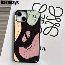 Funda para phone (1 unidad). Estas fundas para teléfono presentan un diseño de líneas en bloques de color con orificios grandes, imitando un estilo clásico. Son compatibles con los modelos 16 Pro, 16, 15 Pro, 14, 14 Plus, 14 Pro, 13, 13 Pro, 12 Pro y 11/11 Pro. Son un excelente regalo para cumpleaños y fiestas. - Blanco - Ver 5