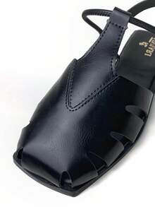 Women's Flat Sandals, Closed Toe, Comfortable, Fashionable, With Buckle Ref. 034/10 - 黑色 - 查看 3