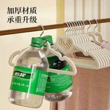 10个心形植绒蝴蝶结衣架，日式植绒心形衣架防滑无缝可爱蝴蝶结家居收纳衣架，心形可爱衣架带360度旋转挂钩，重型衣架适用于夹克、裤子、衬衫、西装、衣柜装饰 - 粉色 - 查看 4