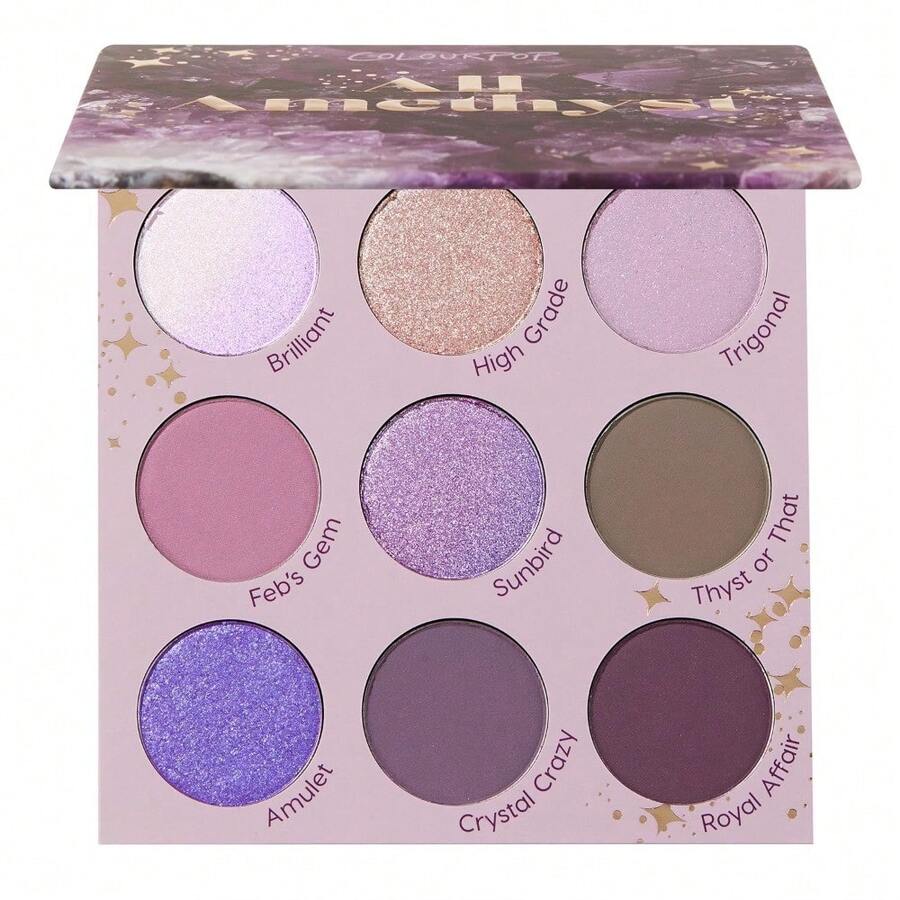 Colourpop Going Coconuts Eyeshadow Palette - Cool-Toned Neutral Eyeshadow Palette With Ultra-Velvety And Silky Finishes - High-Pigment Eye Makeup With A Long-Wearing Formula (0.3 Oz) - All Amethyst - View 1