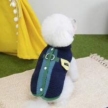 25件装冬季宠物棉质背心，宠物棉质背心，狗狗动物棉质背心，猫咪新款动物服装，加厚碎花狗狗羽绒服，小型犬服装，秋冬新款加厚背心 - 紅色 - 查看 6