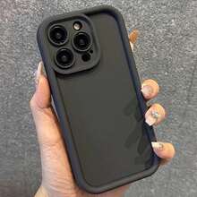 Für iPhone-Hülle mit Lanyard, Luftpolster-Technologie, stoßfester Fallschutz bis zu 6,6 Fuß - langlebige TPU-Anti-Rutsch-Griffabdeckung - Schwarz - Übersicht 6