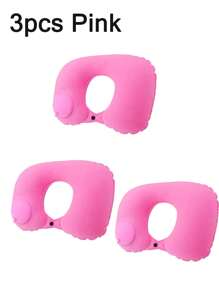 1/2/3个装充气颈枕,飞机旅行必备,符合人体工学的U型充气枕,贴合颈部曲线,便携轻巧,提供舒适支撑,缓解颈部压力,旅行必备 - 彩色 - 查看 22