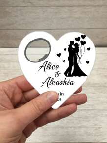 精致个性化定制：独特的心形开瓶器磁铁，多功能防霉设计，是婚礼回礼和公主主题派对的甜蜜15岁生日礼物的理想之选，也是送给女孩、青少年、新娘、朋友和家人的完美纪念品——非常适合周年纪念、乔迁之喜、毕业典礼等厨房庆祝活动。