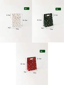 1/3 szt. Pudełko prezentowe na Boże Narodzenie w kształcie liści leśnych, pudełko na cukierki, torebka prezentowa, poręczne etui z klapką, pudełko i torebka na pamiątkę, ozdoby świąteczne, piżamy świąteczne, prezenty świąteczne, dekoracje świąteczne