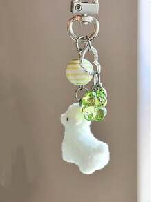 1 Móc khóa hình lạc đà không bướu và cỏ ba lá dễ thương cho cả nam và nữ dùng làm phụ kiện túi xách mùa đông thu - Nhiều màu - Xem 1