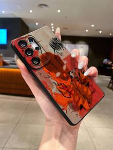 1 件深色哥特风格血溅骷髅图案彩绘亮面黑色 TPU 材质手机壳，适用于 、OPPO、Vivo 和其他 Android 机型，可作为礼物送给男朋友/女朋友 - 彩色 - 查看 4