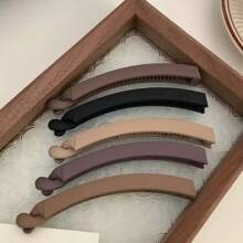 5 Stücke/2 Stücke/1 Stück elegante einfarbige Bananen Haarclips, Hochsteckfrisur Fixator, Twist Klauen, große matte Bananen Haarclips, rutschfeste Haarclips, Dutt Maker, minimalistisch leichte Kunststoff Bananen Haarclips, für den täglichen Gebrauch, starke Pferdeschwanz Fixierung, geeignet für dickes, dünnes, lockiges Haar, zum Tragen, für Partys, Arbeit, Reisen, Badezimmer, ideales Geschenk für Familie und Freunde, Valentinstag, Geburtstag, Neujahr, Partyartikel Rückkehr zur Schule