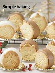 3 Pieces Set Of Christmas Series Cookie Cutters, Christmas Kitchen Parent-Child Cookie Molds, Various Cute Cartoon Patterns (Santa Claus, Reindeer, Little Rabbits, Christmas Gifts), Christmas Decorations Fondant Cutters, Christmas Gift Cookie Stamps, Cake Decoration Cookie Shapers, Dessert Making Tools Christmas Christmas Decorations Christmas Pajamas Christmas Gifts Christmas Decor