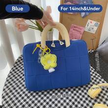 DANYCASE 14-16英寸平板电脑保护套，带衬垫防震笔记本电脑便携包，尼龙笔记本电脑内胆包，电脑收纳袋，适用于平板电脑、笔记本电脑、Air Pro等。