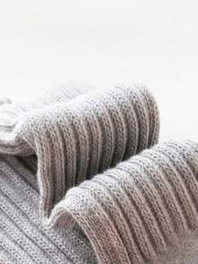 1 Pair Thick Anti-Slip Knee-High Socks For Babies, Autumn/Winter