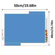 New 5D Diamond Painting DIY Kit, Frameless Canvas Diamond Art, Multi-Size, Colorful Mosaic Wall Decor Suitable For Living Room, Bedroom, Study And Other Occasions, Holiday Party And Home Decor & Gift