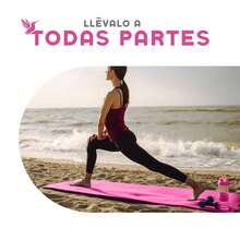 MUUK FITNESS Alfombrilla de Yoga 170 x 70 cm – Grosor 4 mm, Tapete para Yoga, Pilates, Fitness y Ejercicio, Antideslizante, Plegable y Fácil de Transportar, PVC Resistente y a Prueba de Agua, Ideal para Casa, Gimnasio, Parque o Viajes, Diseño Cómodo que Protege Articulaciones, Superficie Estable y Duradera para Relajación, Meditación y Estiramientos, Apta para Principiantes y Expertos. - Rosa - Ver 10