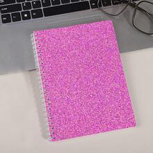 1pc A5 Colorful Sequin Spiral Notebook, Fashionable High-Quality Student Blank Journal
