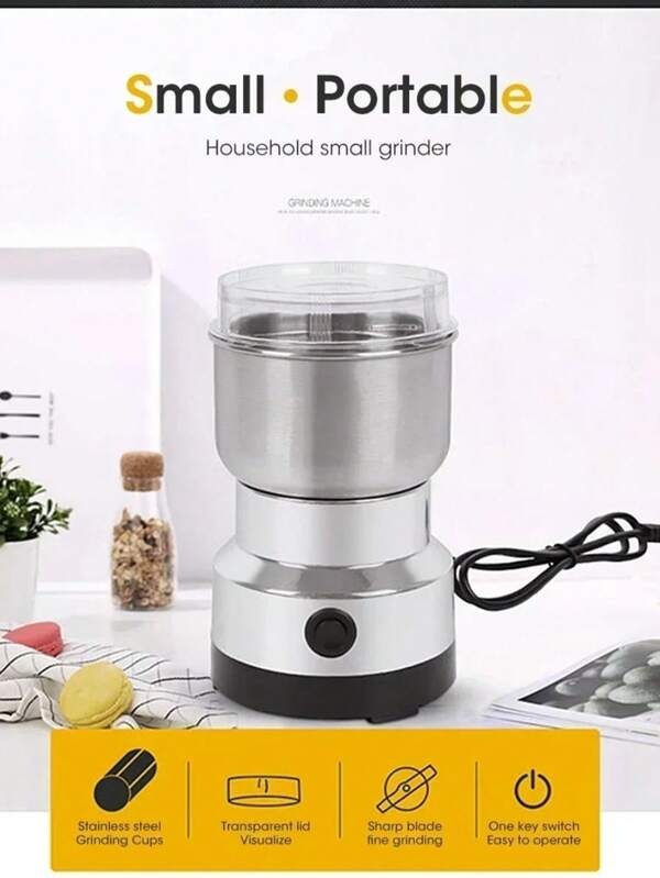 RAF 8-Blade Stainless Steel Electric Grinder, Suitable For Coffee Beans, Grains, Nuts, Pepper And Baby Food, Multi-Function Coffee Grinder, Grain Grinder, Nut Grinder, Spice Grinder, Ultra-Fine Food Grinder